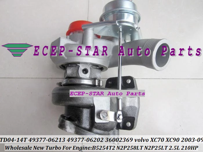 TD04 TD04-14T 49377-06213 36002369 Turbo Turbocharger For Volvo Volvo-PKW XC70 XC90 2003-09 B5254T2 2.5T 2.5L 210HP (2)