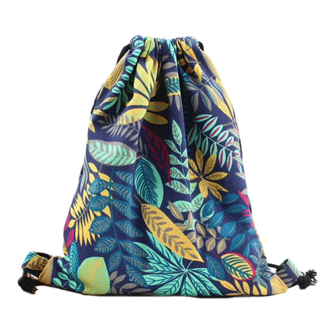 

Fashion Canvas Pulling rope Bundle port shoulder bag
