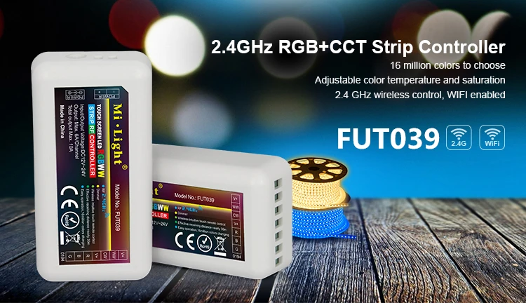 MiLight FUT035 FUT036 FUT037 FUT038 FUT039 2,4G RF беспроводной Одноцветный диммер CCT RGB RGBW RGB+ CCT контроллер светодиодной ленты