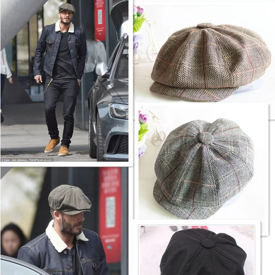 Buy Octagonal Cap Newsboy Beret Hiking Hat Autumn And