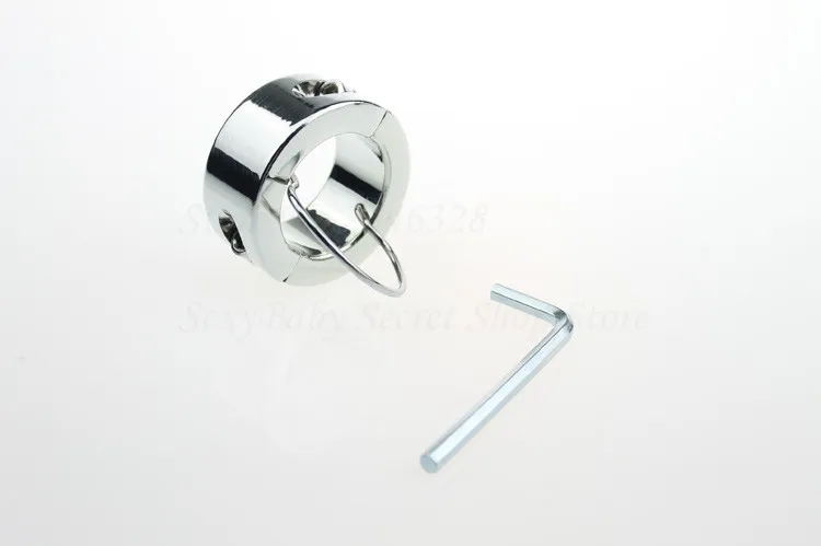 Metal Screw Locking Penis Rings,Scrotum Testicle Stretched Lock,Cock Ring,Cock Clamp,Adult Game Toys for Male Chastity Device