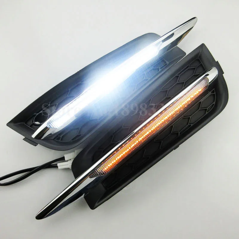 2x Turn Signal and dimming style Relay 12v Auto Car DRL daytime running LED lights Front