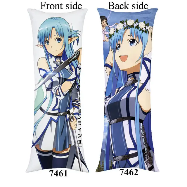 New anime Sword Art Online SAO Kirito Asuna hugging body pillow Cover