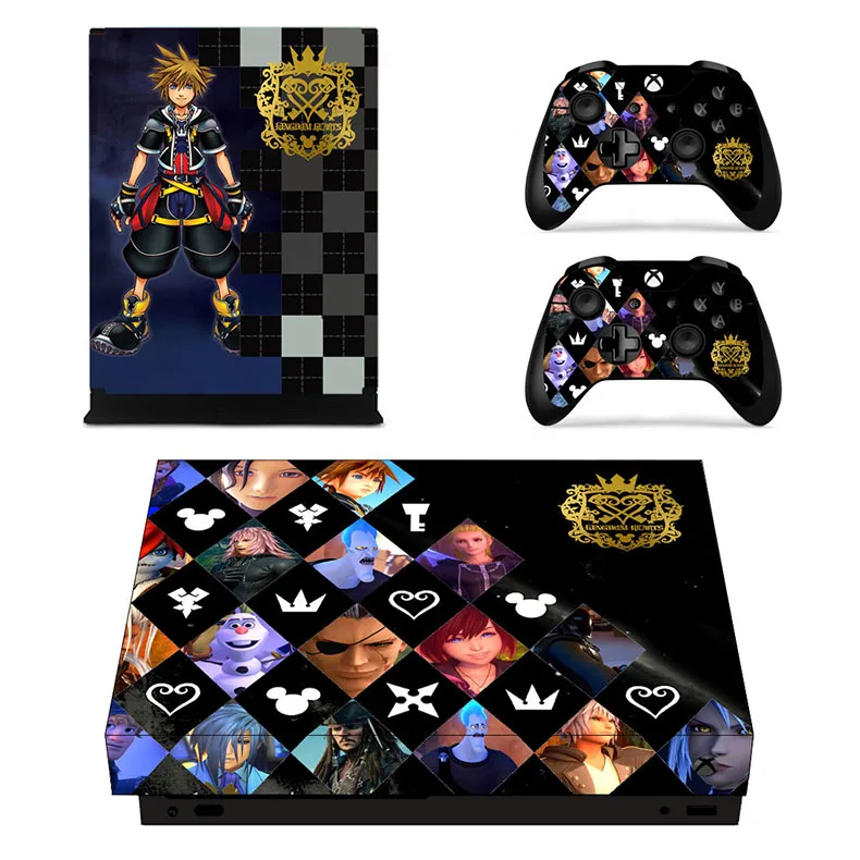 Kingdom hearts 3 виниловые наклейки для кожи, наклейки для xbox one x, наклейки s Pegatinas Adesivo для xbox one x консоли и контроллеры