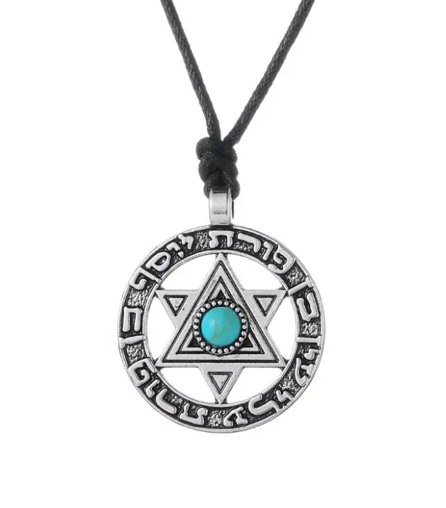 Dawapara Звезда Давида, кулон, ювелирные изделия в винтажном иврите, ожерелье, религиозные амулеты для мужчин и женщин, рождественские подарки - Окраска металла: style 2