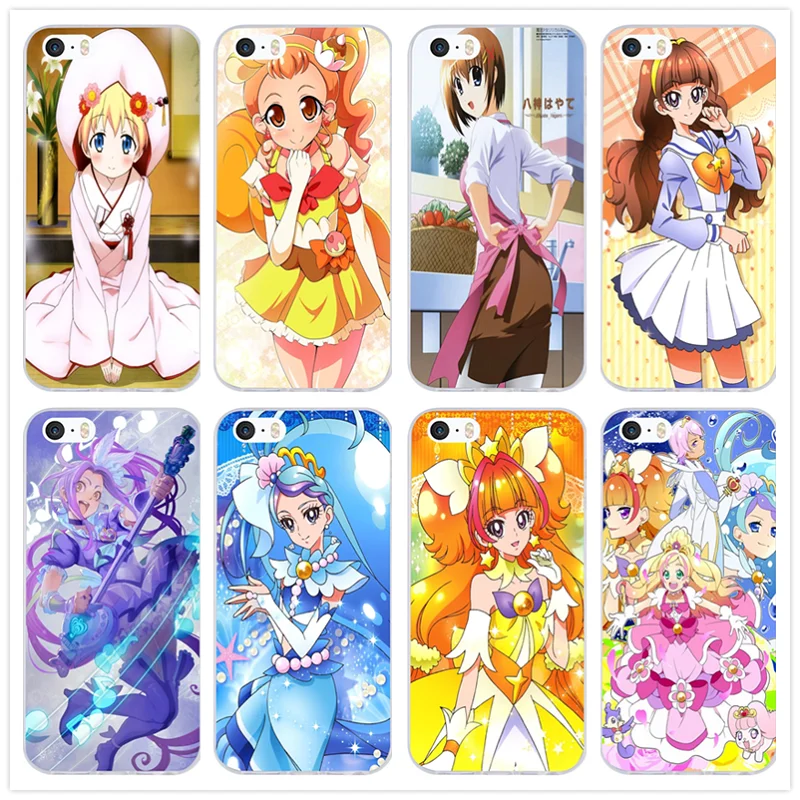 

Cartoon Anime Maho Girls Precure For iPhone 8 7 6 6S Plus X 10 5 5S SE 5C 4 4S Coque Shell Soft TPU Silicone Phone Case Cover