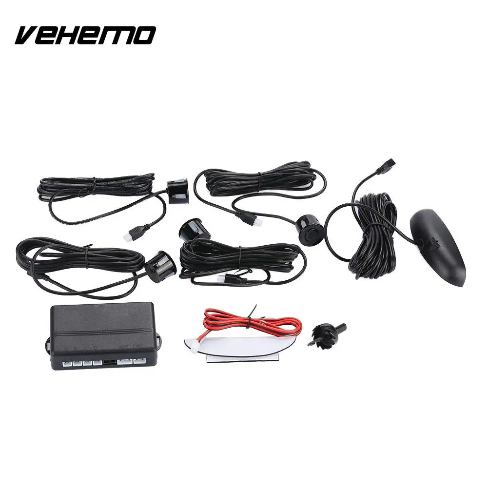 VEHEMO 12 V pantalla LED de seguridad para coche Sensor de aparcamiento de Radar reverso para automóvil