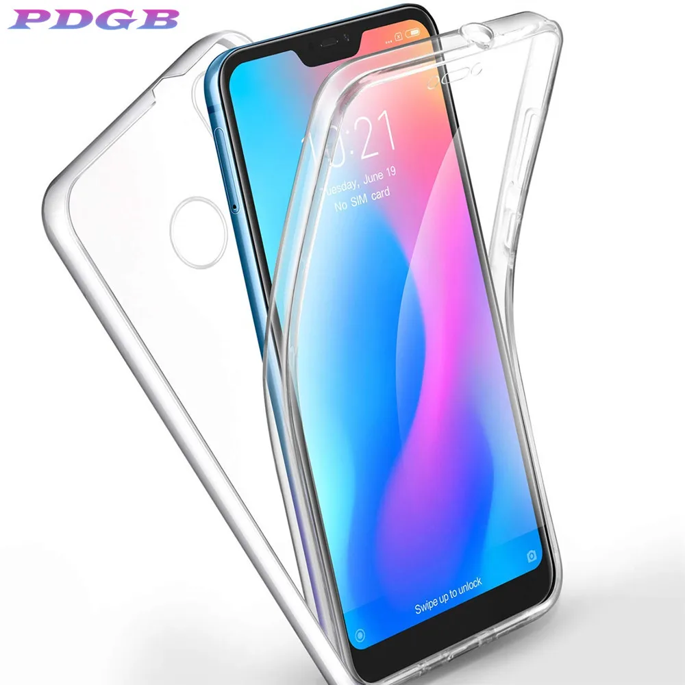 2019 новый прозрачный чехол с полным покрытием 360 для Xiaomi Mi8 lite SE A1 A2 Lite RedMi 6 Pro 5 Plus 5A