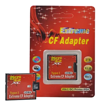 

CHIPAL UDMA Micro SD TF to CF Adapter MicroSD MicroSDHC MicroSDXC to Compact Flash Type I Memory Card With Retail Package