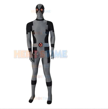 

Special Grey Deadpool Costumes Spandex Full body Superhero Zentai Deadpool Costume free shipping