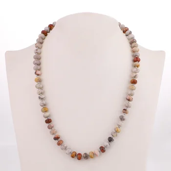 

Natural Multicolor Agate Tassel Necklace Women Meditation Necklace Knotted Pearl Yoga Necklace Jewelry Chakra Mala Unique Agate