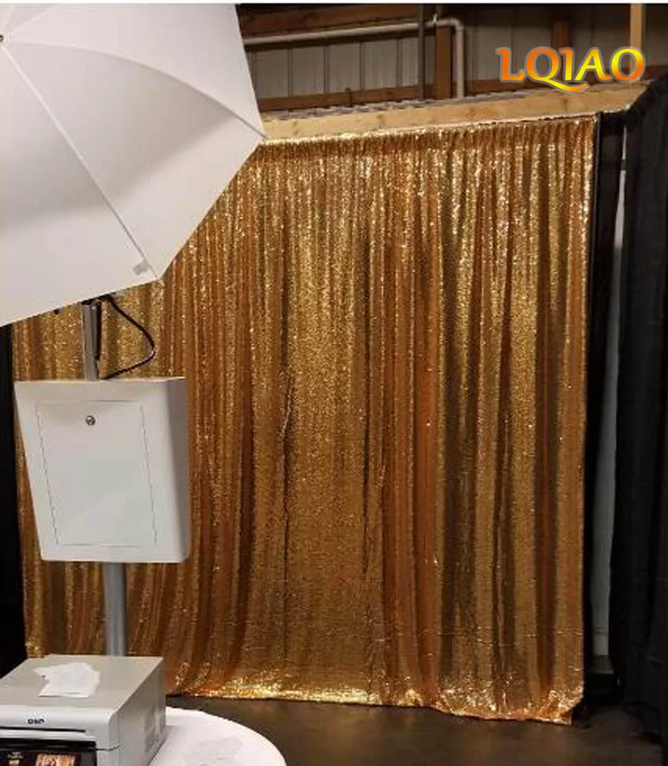 LQIAO 20FT x 10FT Золотой Блеск Блестки фото фон золотые блестки занавес для Блестящий