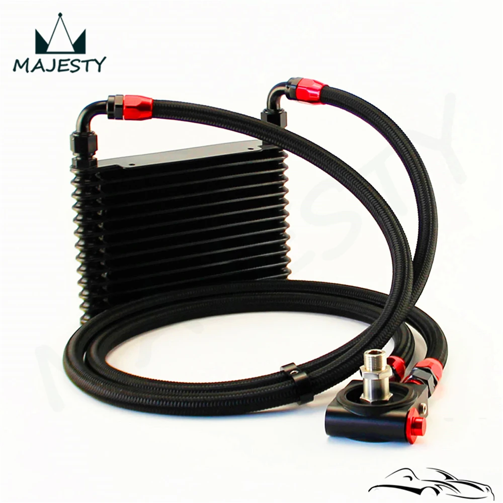 

13 Row AN10 Thermostat Oil Cooler 260x175x32mm Kit track / project / race car