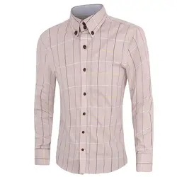 Zogaa 2019 Новый Для мужчин рубашка Slim Fit с длинным рукавом Повседневное Бизнес плед рубашки для мужчин рубашки Высокая популярность мужские