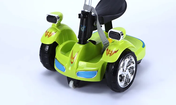 Модный детский Радиоуправляемый автомобиль баланс автофургон езда на электрические игрушки Дети RC езды на автомобиле пять колес бампер скутер