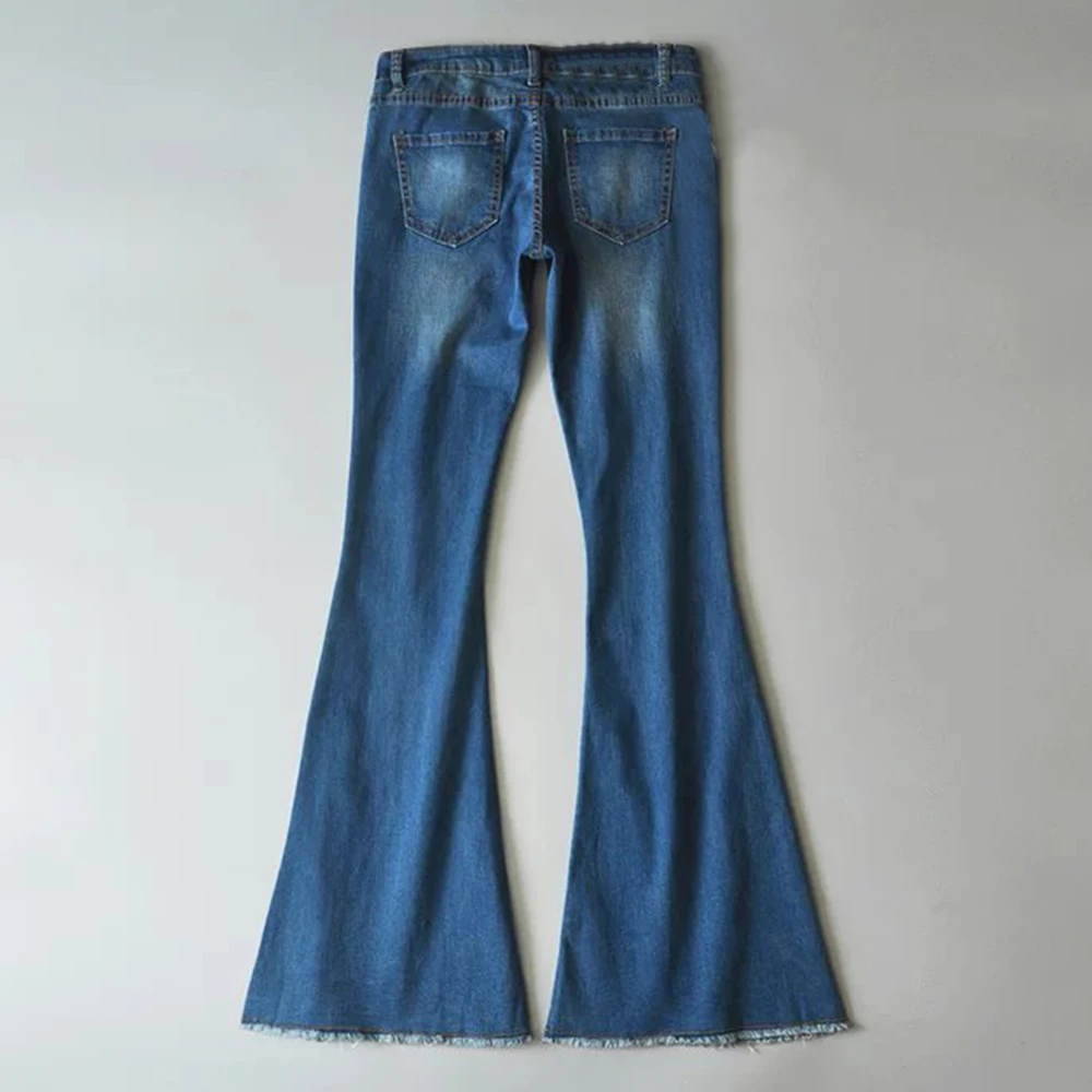 Heflashor, свободные, повседневные, расклешенные, женские, талия, сексуальные, джинсы, классика хиппи, широкие, расклешенные, джинсы, клеш, штаны