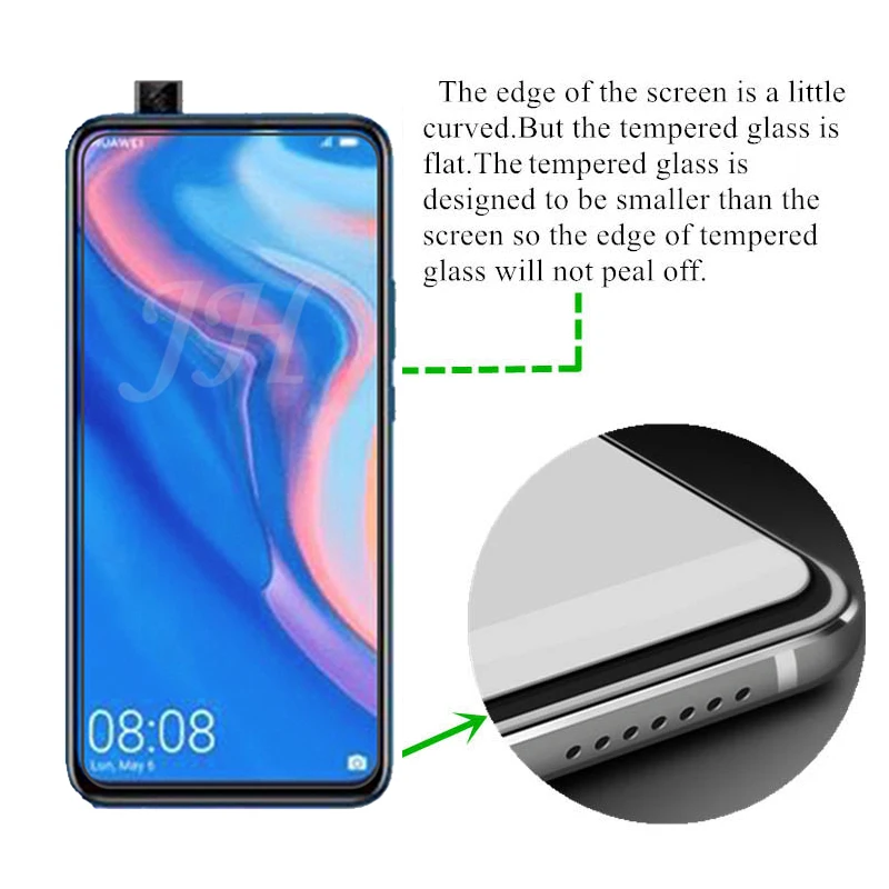 10 шт закаленное Стекло Экран протектор для huawei Y9 Prime 9 H 2.5D телефон защитный Стекло для huawei Y9 Prime Стекло