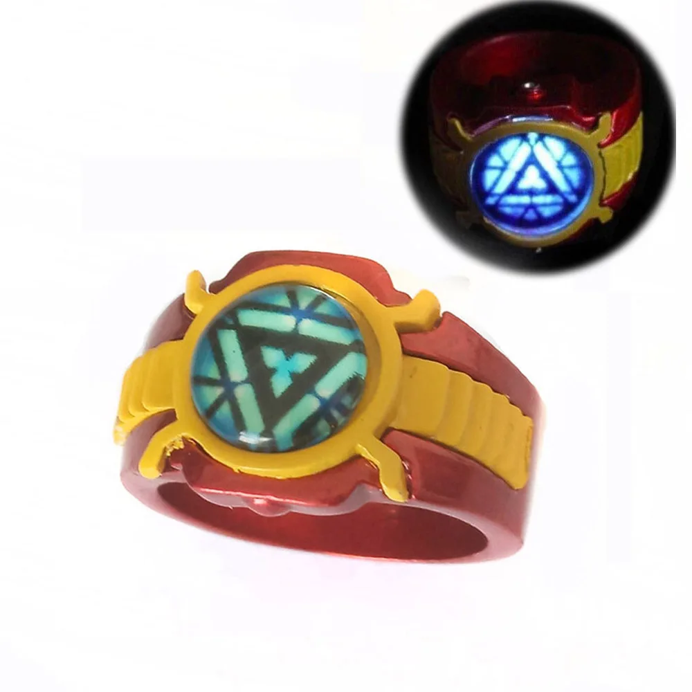 

Dropshipping Iron Man Tony Stark Ring Marvel The Avengers 4 Endgame Quantum Realm Series Rings Holder Porte Clef Fans Jewelry