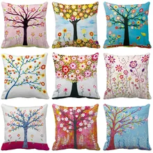 Style Tree Cushion Cover Nordic Simple Geometric Decorative Throw Pillows Cushion Covers for Sofa Polyester Cotton