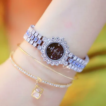 

Luxury Women Watches Diamond Famous Brand Elegant Dress Quartz Watches Ladies Rhinestone Wristwatch Relogios Femininos