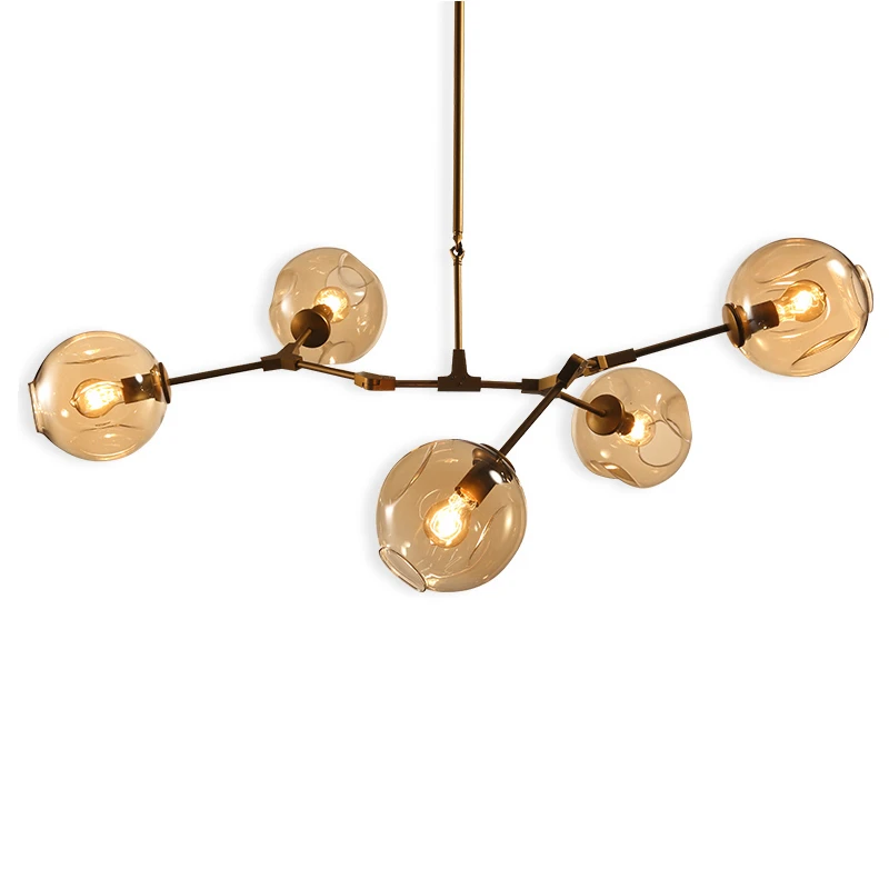 

3/5/7/9/11/13 light Globe Branching Bubble Chandelier light AC110V 220V input Modern pendant Light E27 eadison led lamp Lighting