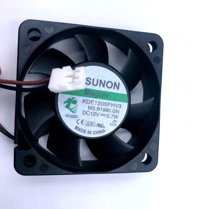 Абсолютно вентилятор Sunon KDE1205PHV3 50*50*15 мм 5 см maglev 12 В 0,7 Вт низкий уровень шума тихий беззвучный 2 провода осевой вентилятор охлаждения