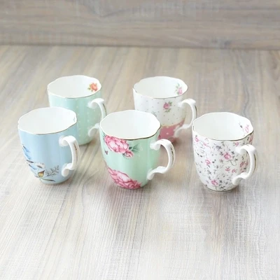 

Large capacity domestic Bone China Mug breakfast cup European coffee cup cup ceramic cup Phnom Penh gifts