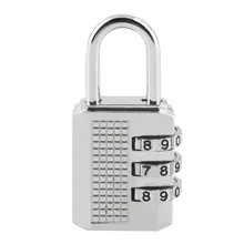 

top safeyt 3/4 Dial Combination Padlock Locker Door Toolbox Luggage Suitcase Lock