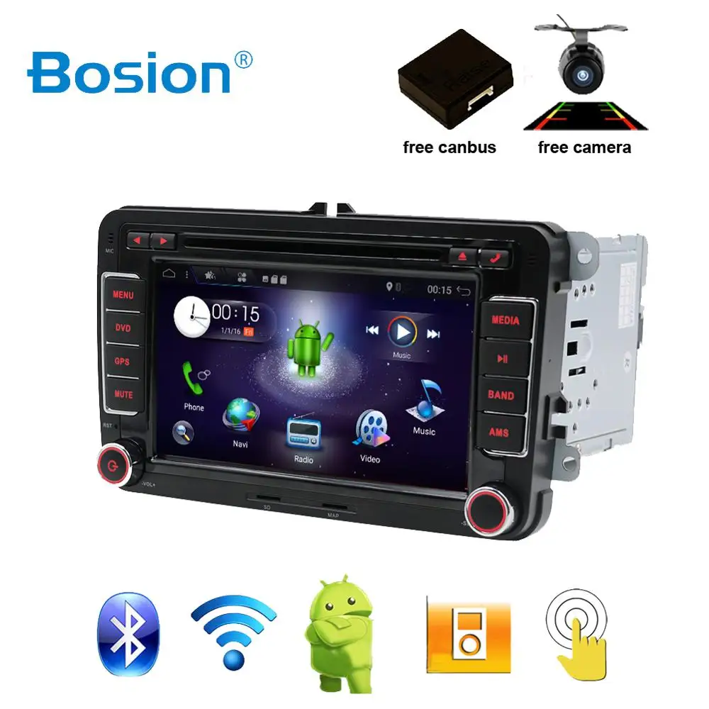 

Quad Core Android 7.1 7 " 2din Car DVD GPS For VW GOLF 5 Golf 6 POLO PASSAT CC JETTA TIGUAN TOURAN EOS SHARAN T5 CADDY with GPS