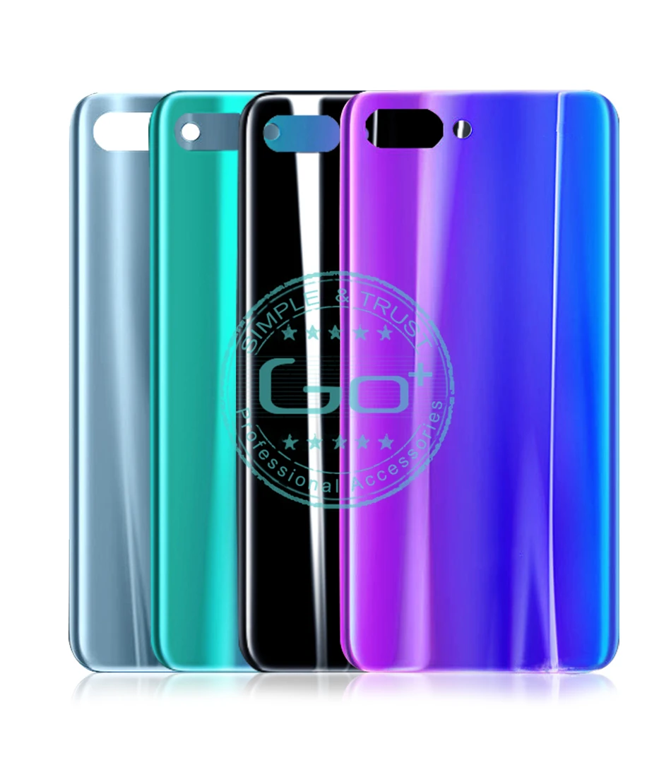 Для huawei Honor 10 задняя крышка стекло+ пластик для Honor 10 Задняя крышка батареи задняя крышка Корпус Дверь Замена Ремонт Запасные части