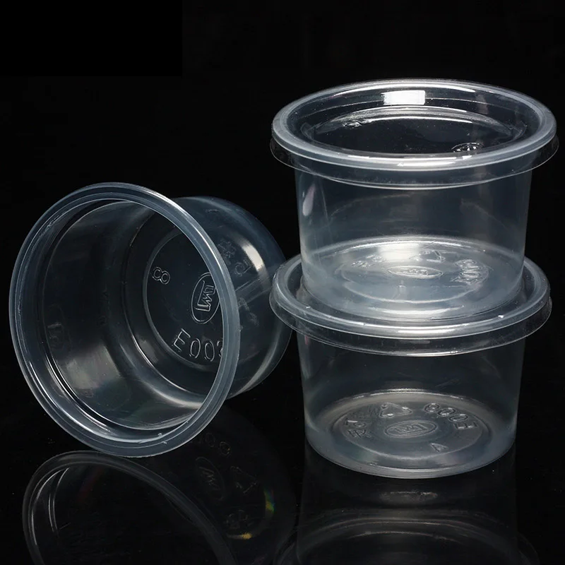 1000 Set Pudding Cup disposable plastic cups with lid jelly Bowl