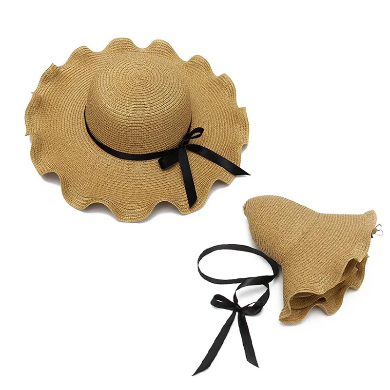 Вышитый индивидуальный логотип в форме сердца текст Женская солнцезащитная Кепка большая соломенная шляпа с полями Открытый пляж шляпа летняя кепка