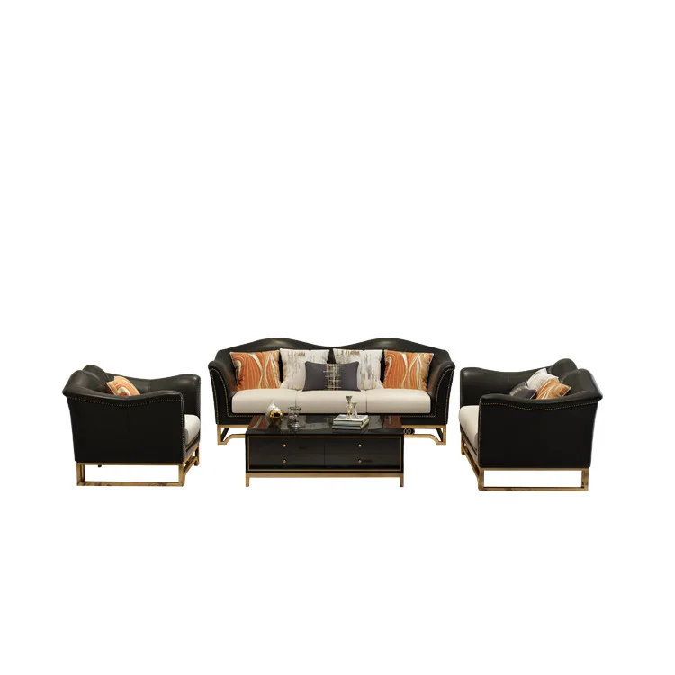 Великобритания современный скандинавский черный золотой секционный диваны из