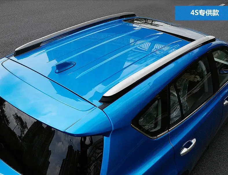 Автомобильный Стайлинг для Toyota RAV4 алюминиевый самолет из сплава багажник на крышу боковые рейлинги, перекладины для отдыха на открытом воздухе Чемодан комплект из 2 предметов