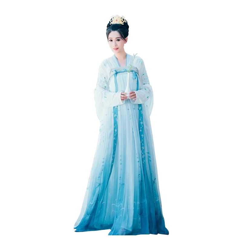 Летнее женское китайское платье hanfu, китайский древний костюм, традиционное женское платье hanfu и костюм для девочек
