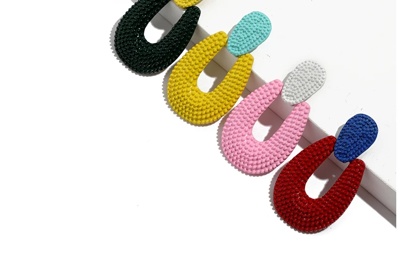 AYAYOO Handmade Big Earrings For Women 2018 Ethnic Long Fringe Earrings Circle Za Drop Earings Fashion Jewelry Bts Accessories  (5)