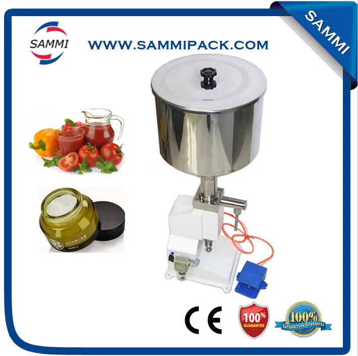 

A02 High performance 5-50ml small volume Pneumatic Cream Paste Filling Machine,very precisely