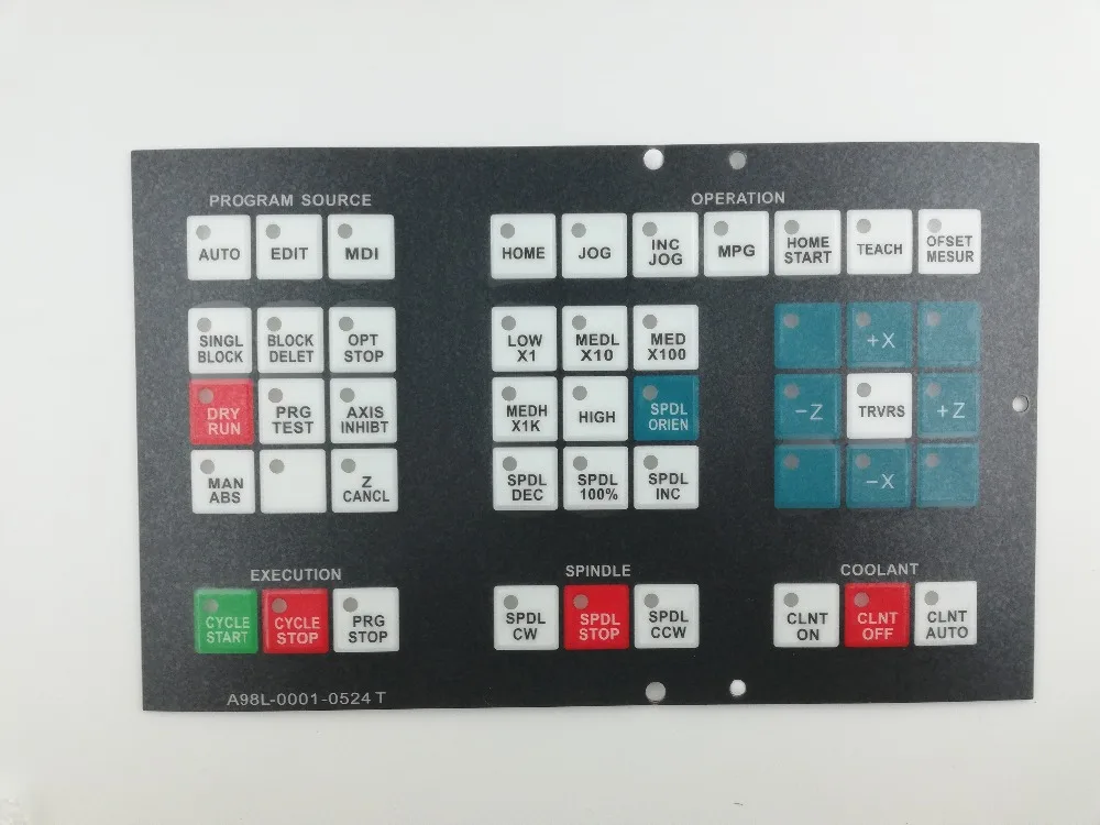 A98L-0001-0524 # T A98L00010524 # T панель управления для ремонта FANUC CNC, бесплатная доставка