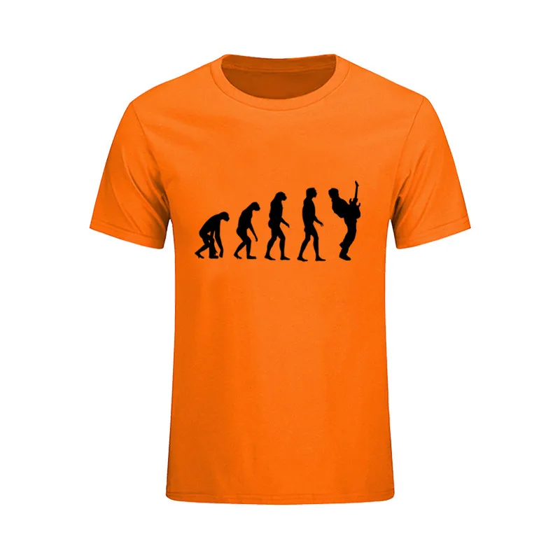 

Tops Tees tshirt 2018 rock colete feminino roupas punk Summer casual Guitar Player Evolution Men's T Shirt nk male t-shirt club