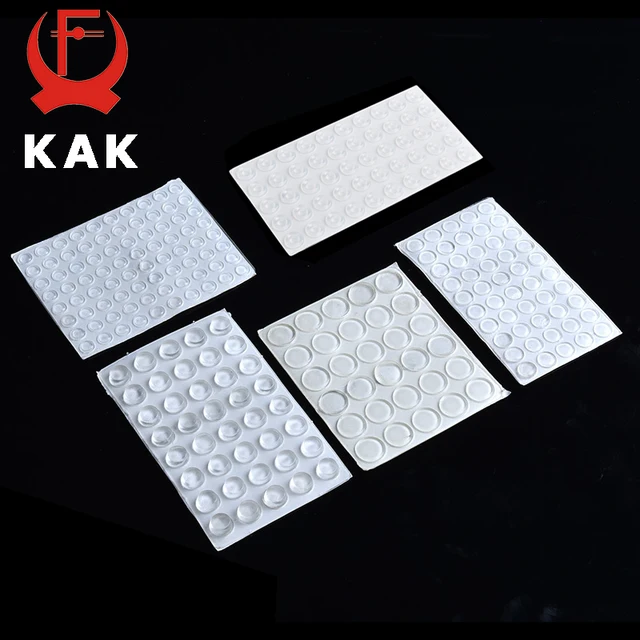 KAK 30-80เม็ดซิลิคอนประตู Pad ยางโปร่งใสครัวตู้จับ Self-Adhesive บัฟเฟอร์ Damper เฟอร์นิเจอร์ฮาร์ดแวร์ 6