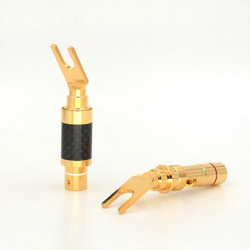 VB603G Carboner оптоволоконный коннектор углеродное волокно Y разъем для Hi Fi кабеля