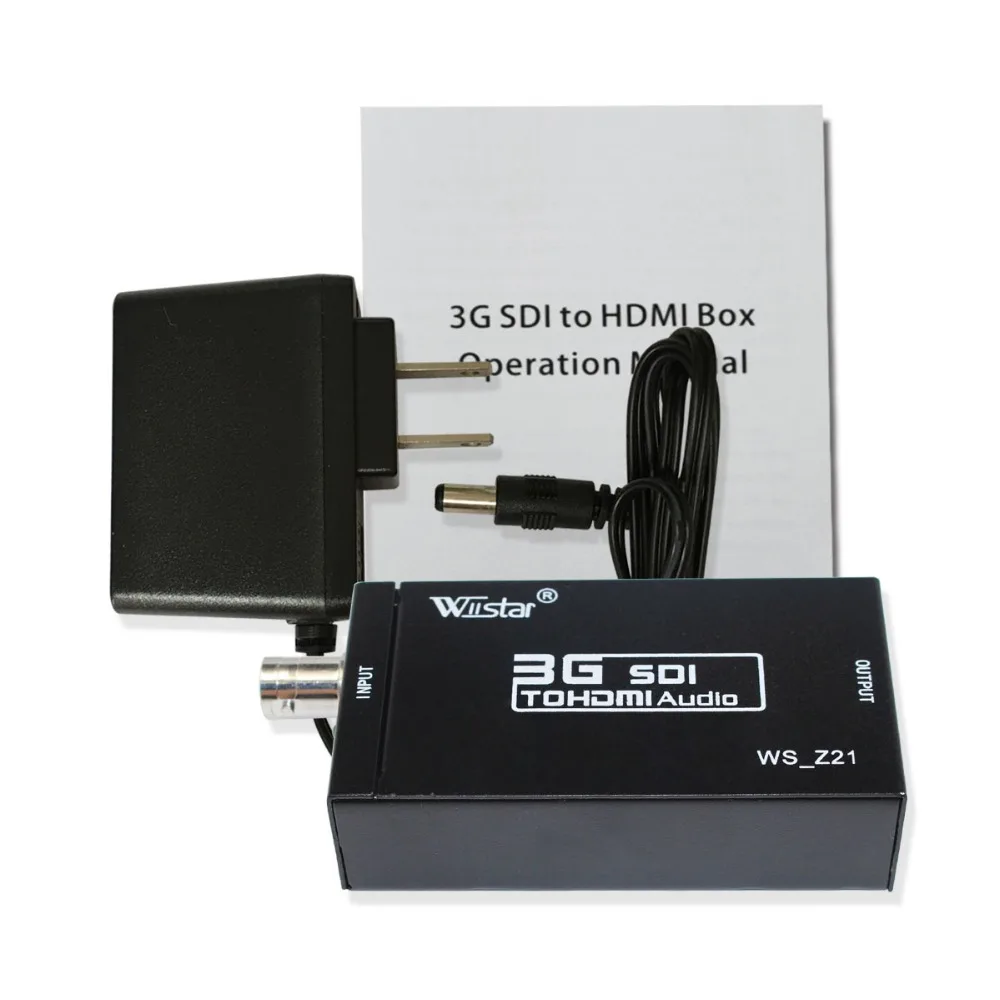 Wiistar SDI-HDMI, 3G-SDI, HD-SDI-HDMI UHD 1080P цифровой адаптер, аудио и видео синхронная передача