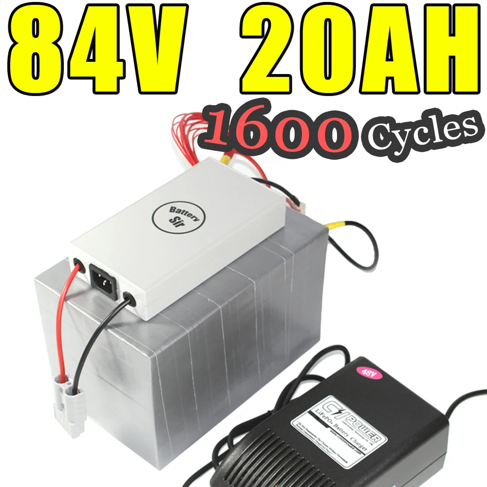 Excellent 84v 20ah lifepo4 battery for electric bicycle battery pack scooter ebike 1500w 0