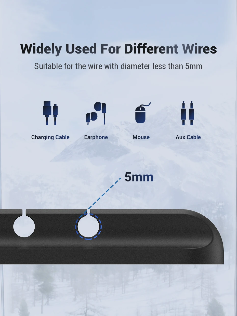 TOPK USB Кабельный органайзер протектор офисный кабель управление держатель зажим для намотки для наушников Наушники в форме мыши провода клавиатуры шнур