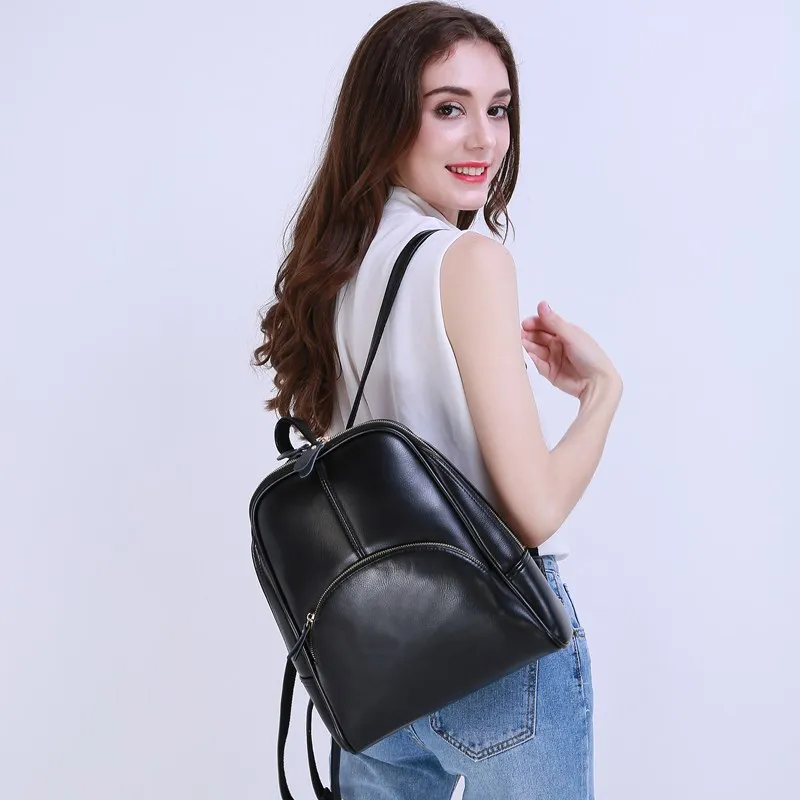 

Vogue Star! 2019 NEW fashion backpack women Leather school bag Casual style