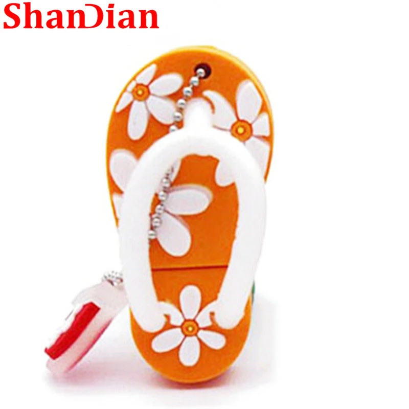 SHANDIAN/летние мини тапочки USB флеш накопитель Обувь с ручкой Подарок Милый