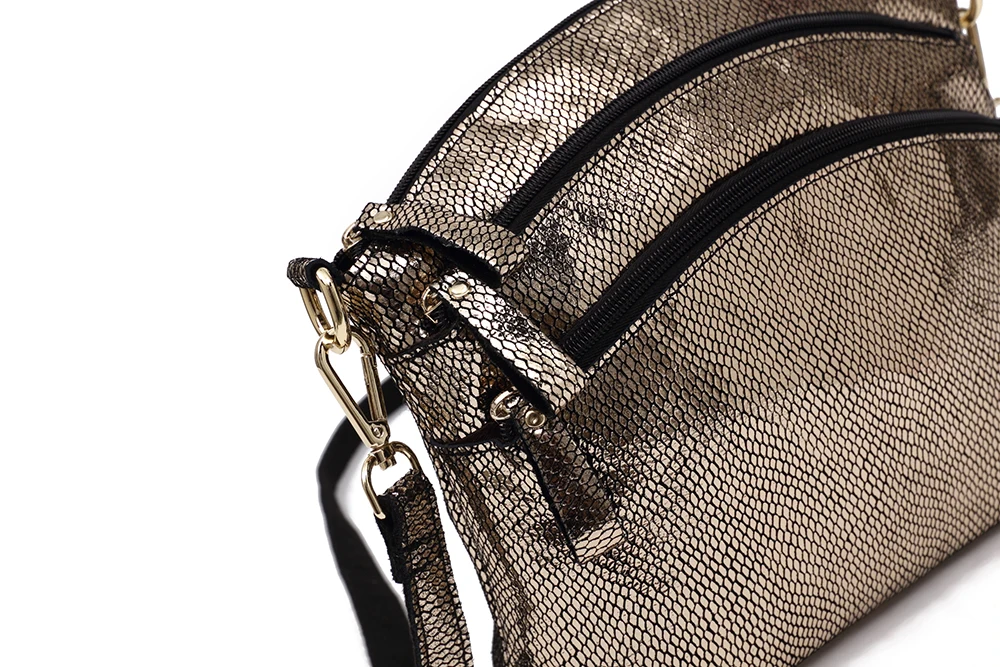 Arliwwi, высокое качество, настоящая мягкая кожа, черный, золотой и серебряный цвет, женские сумки-мессенджеры, женские блестящие сумки через плечо из натуральной воловьей кожи