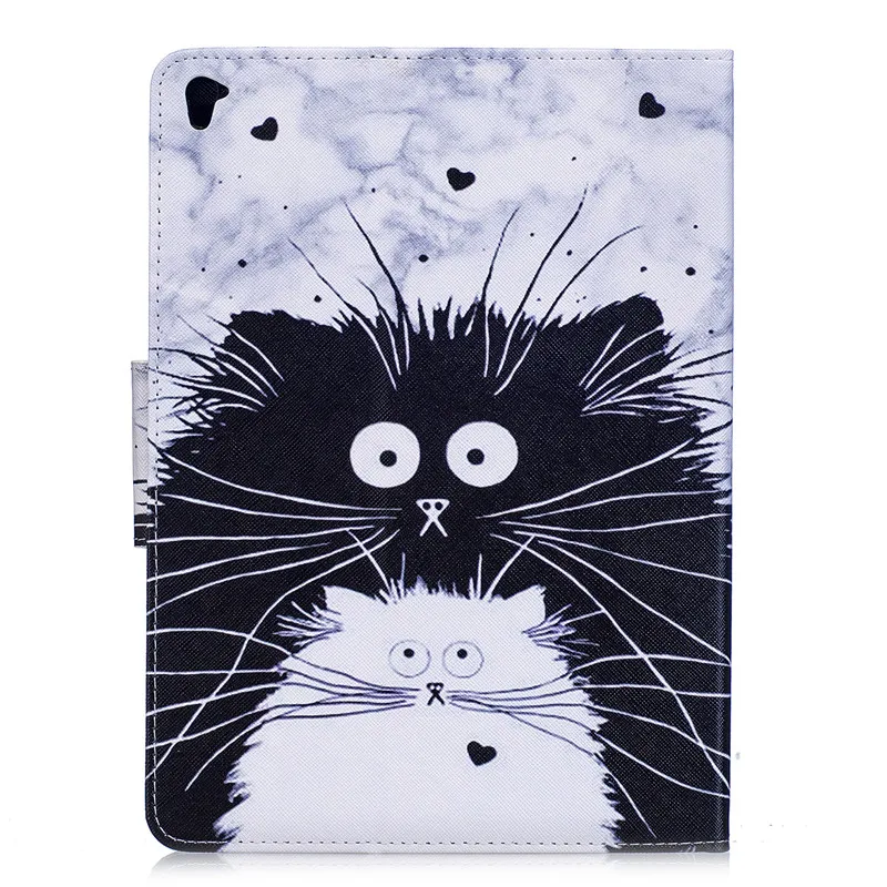 Wekays For Apple IPad Pro 9.7 inch Cute Cartoon Cat Leather Flip Fundas Case For Coque IPad Pro 9.7