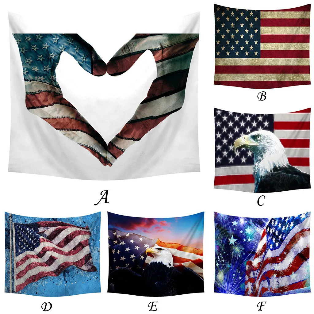 

Independence Day Print Home Tapestry Wall Hanging Wall Decoration For American Independence Day Decor Tapestrys Party Wall Art
