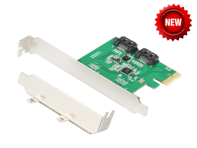 Sata Porta Cartão Raid Pci-e x1 Pci Express Card Asm 1061 Chipset Iii 2-port